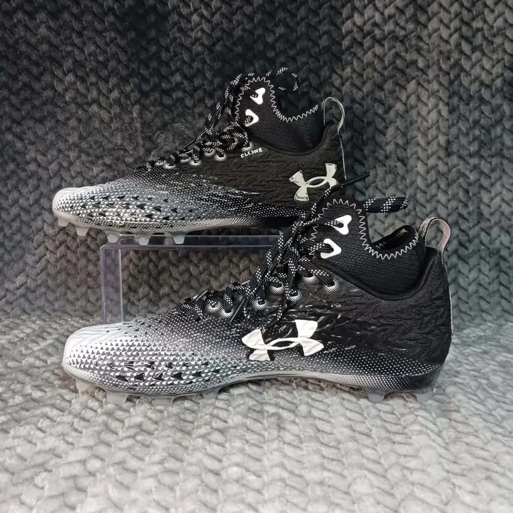 Under Armour Spotlight Clone 3.0 MC Football Cleats‎ Black Mens 3026334 Size 10